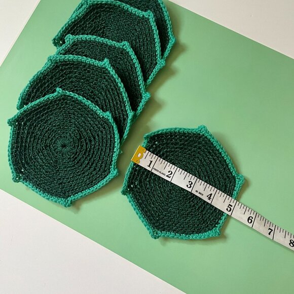 Handmade Crochet Coasters, Stocking Stuffers, Table Protectors, Drink Place Mats - Picture 3 of 8